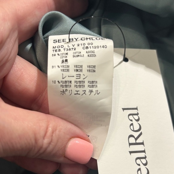 See By Chloe Vintage Patterned Shift Dress Size 6 - Picture 6 of 6